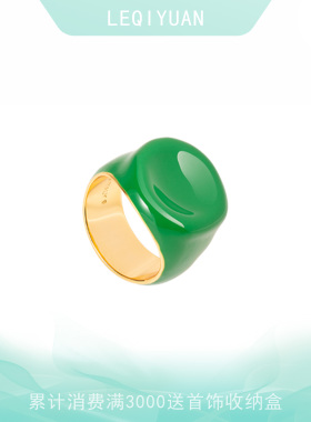 珐琅釉戒指女法式原创质感小众