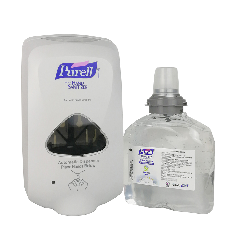 普瑞来PURELL免洗免水净手液手消毒壁挂式手动自动感应分配器大全