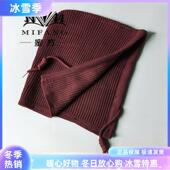 通用秋冬毛线帽保暖装 饰假领子护耳包头针织帽子围脖男女休闲配饰