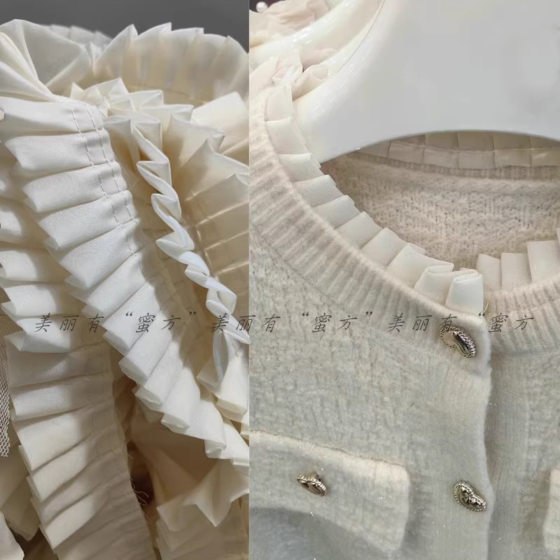 欧根纱袖口领口衣服装花边辅料