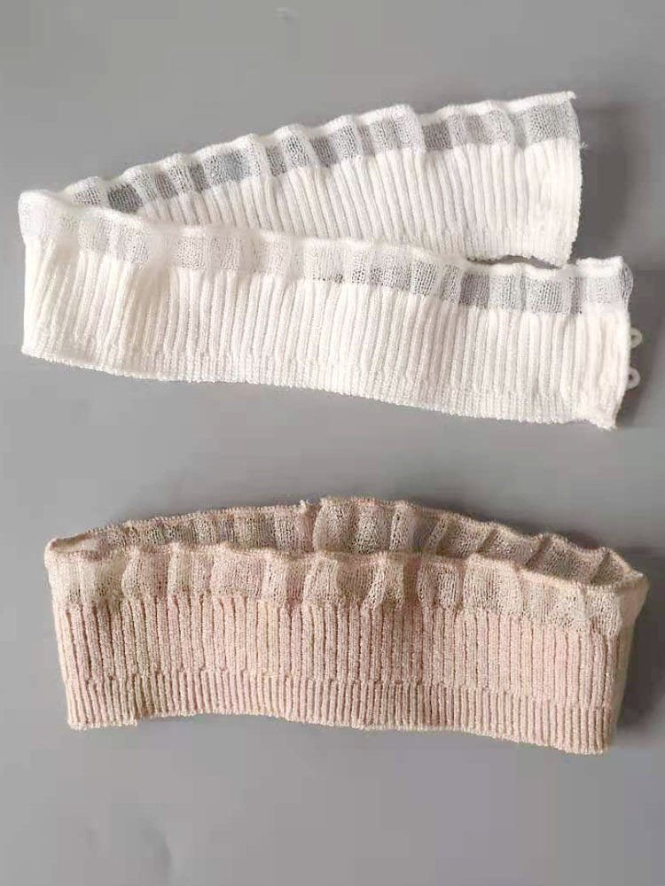 KOREAN VERSION OF KNITTED RUFFLES NECKLINE DECORATION NECK ORNAMENT WOOLEN SMALL STAND COLLAR AUTUMN AND WINTER TEMPERAMENT NECKLACE FALSE COLLAR ACCESSORIES WOMEN