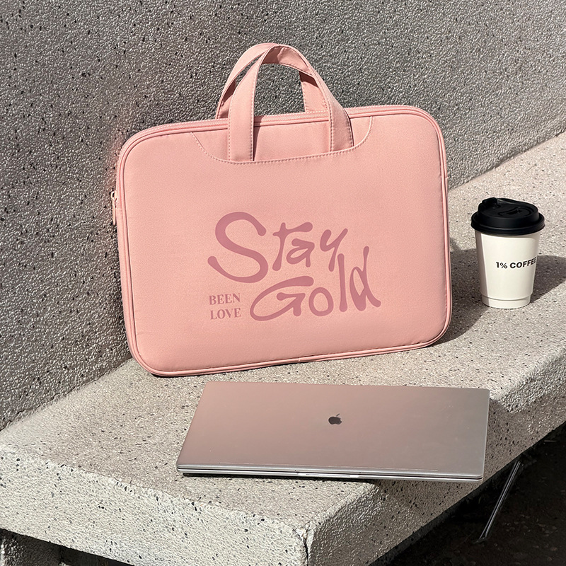 精致女孩15.6寸闪光滑手提电脑包