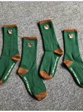 一双包邮 潮袜 Golf wang CFG音乐节限定刺绣袜 男女短棉袜纯色薄