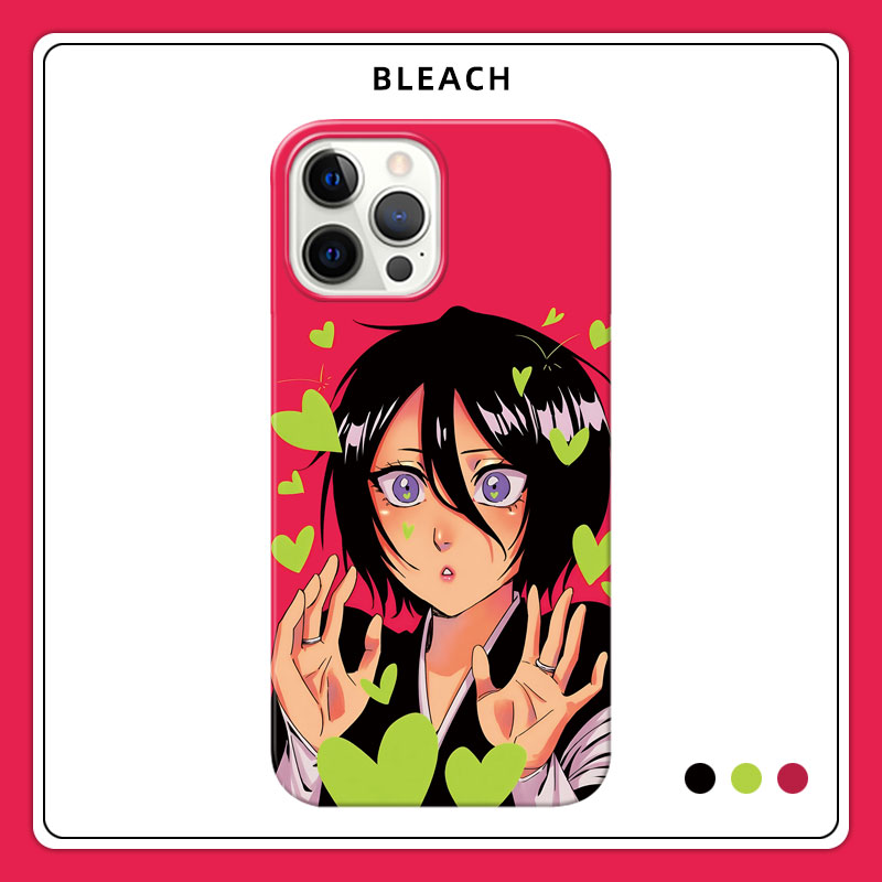 死神朽木露琪亚适用苹果16PROMAX磨砂IPHONE15PLUS硬壳14手机壳13MINI磁吸12半包肤感保护套11日漫创意个性