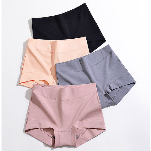 High waist women boxer pants cotton underwear belly graphene