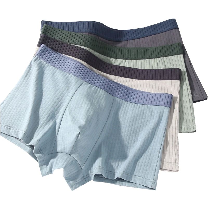 4pcs/set High Quality Cotton Men's Underwear Antibacterial B图片