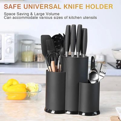 3-in-1 Safety Universal Knife Holder Kitchen Utensil Rack La