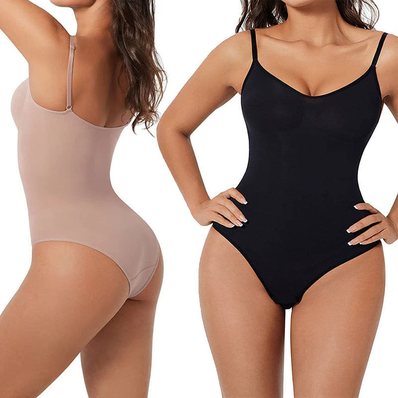 Postpartum compression pants for one-piece shapewear