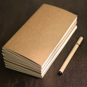 1Pcs Cowhide Paper Notebook Blank Notepad Book Vintage Soft