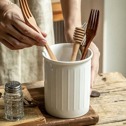 Chopsticks Cage Countertop Utensil Holder Porcelain Silverwa