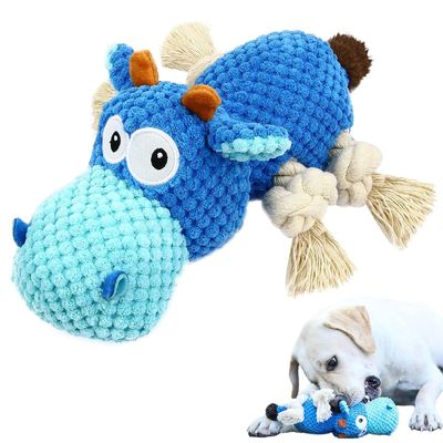 1pc Dog Plush Toy for Chewers, Dog Squeaky Toys,Stuffed Anim