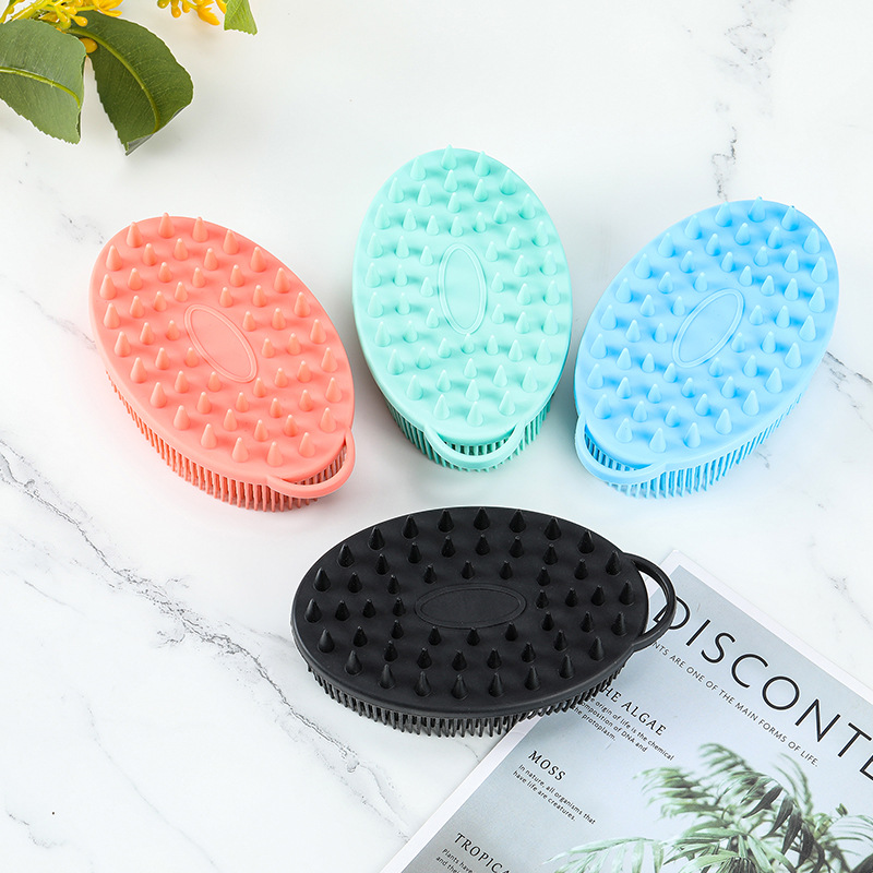 Silicone bath brush double-sided 2-in-1 Massage exfoliator