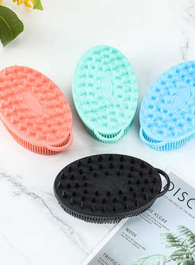 Silicone bath brush double-sided 2-in-1 Massage exfoliator