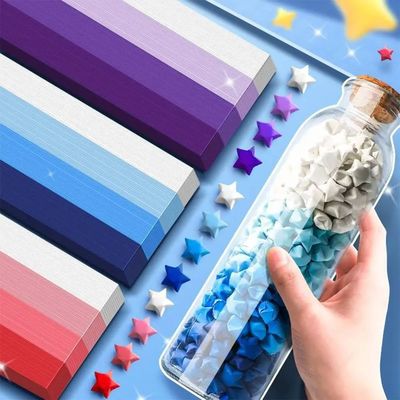 540PCS Gradient Color Star Origami Paper Art Craft Paper DIY