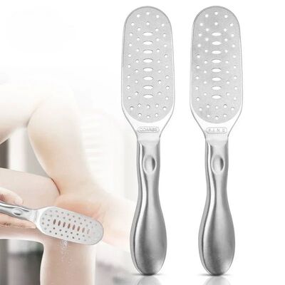 Double-sided pedicure stainless steel foot file for home use