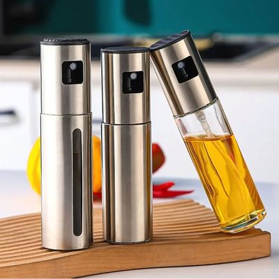 Portable 100ml stainless steel cooking olive oil sprayer, ki