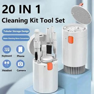 20-in-1 Cleaner Kit Computer Keyboard Brush Earphones Cleani