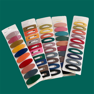 10Pcs/Set Geometric Snap Hairpins Girls Fashion Hair BB Clip