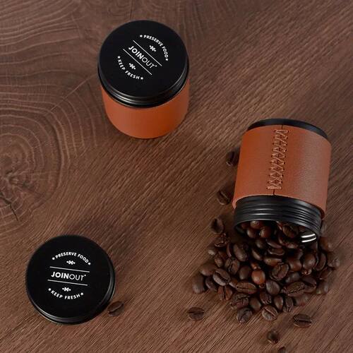 Mini Coffee Bean Storage Jar Coffee Powder Sealed Jar Outdoo