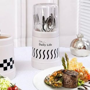 1PC Dustproof Chopstick Container with Lid, Kitchen Spoon St