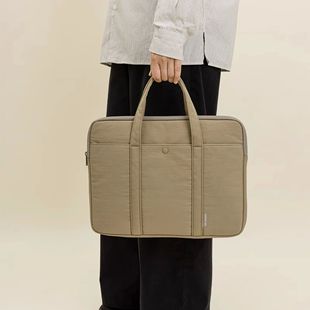 Men's and women's briefcases, large-capacity portable notebo