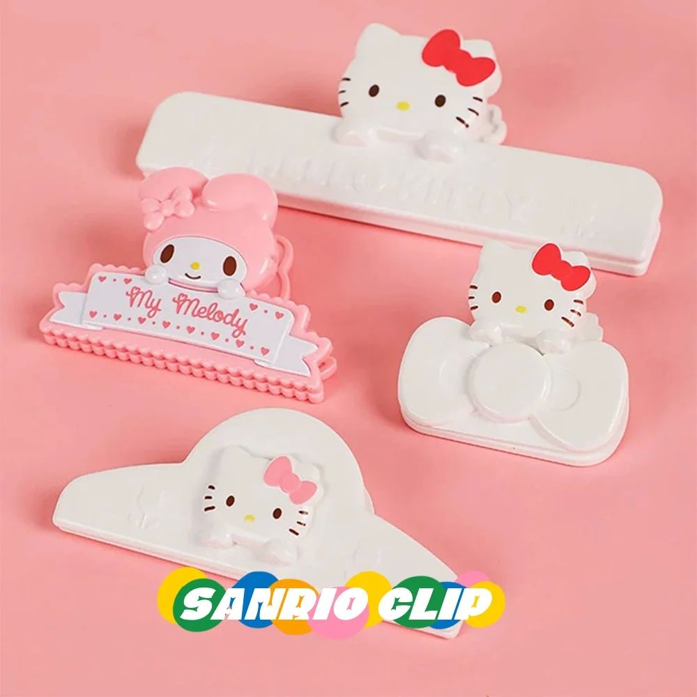 Sanrio Melody Hello Kitty Clip Food Sealer Bag Clamp Paper D