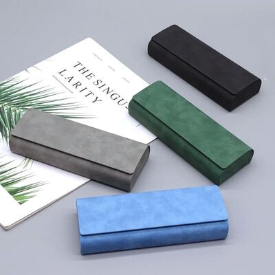 Hard-shell Spectacle Case Men Women Glasses Case PU Leather