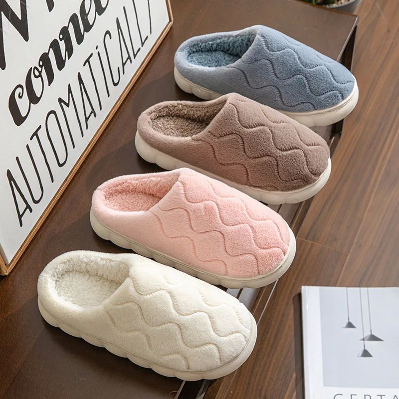 2025Winter Short Plush Warm Women's Cotton Slippers - Cozy N