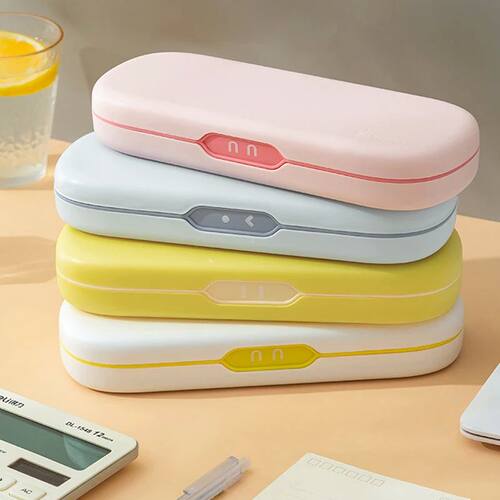 Double Layer Large Capacity Plastic Hard Pencil Case School
