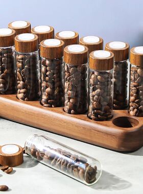 Havmore Coffee Beans Storage Containers Glass 12 Single Dose