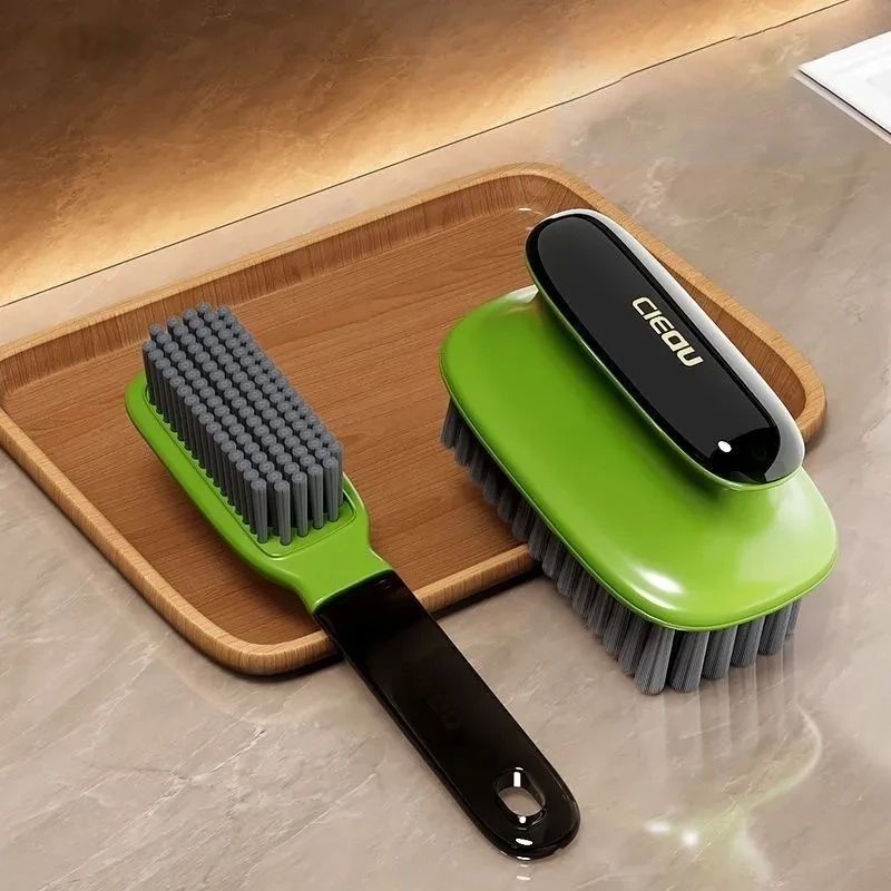 2Pcs Shoe Cleaning Brush Plastic Clothes Scrubbing Household