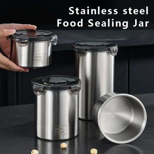 Stainless Steel Food Container Sealed Tank Food Coffee Beans