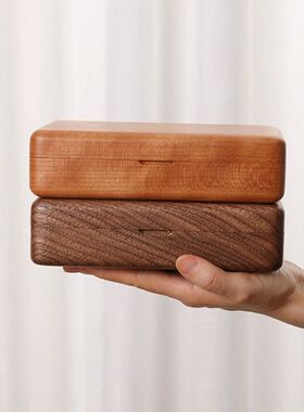 Travel Retro Wooden Jewelry Box Packing Wedding Ring Necklac