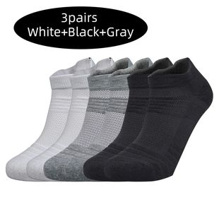 3 Pairs Sports Socks Men Women Short Running Socks Performan