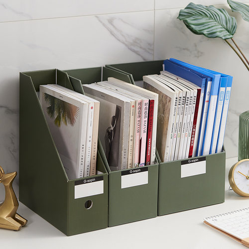 Storage box, desktop organizer folder, paper book stand box