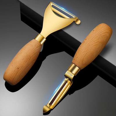 Stainless Steel Paring Knife with Solid Wood Handle Househol