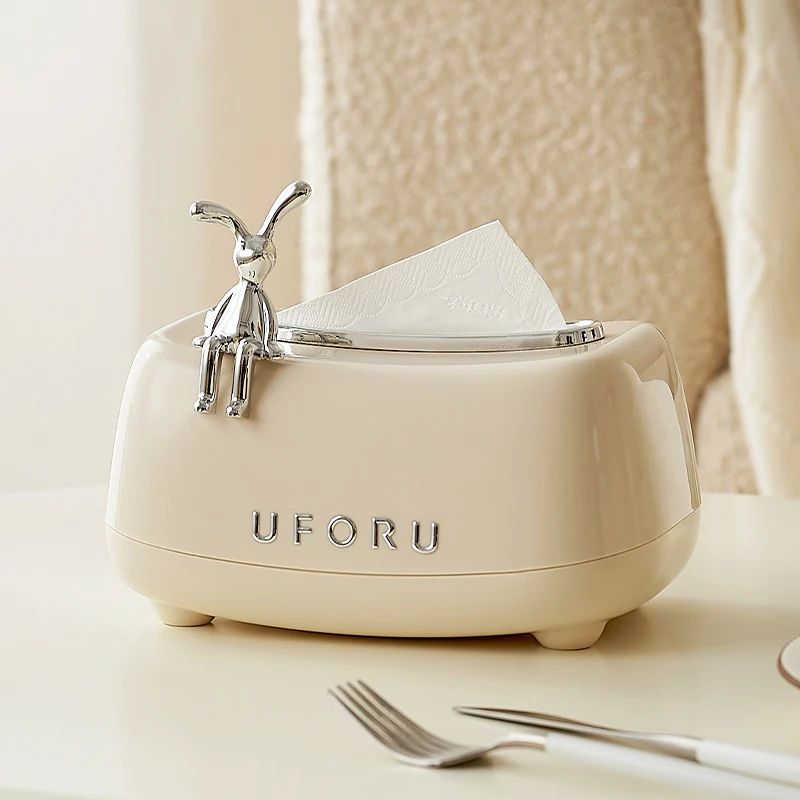 UFORU Cream air tissue box living room advanced sense pumpin
