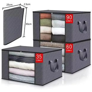 1/3pc Large Capacity Clothes Storage Bag Foldable Blanket St