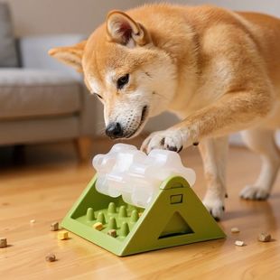 Interactive Dog Food Dispenser Toy - Puzzle Feeder with Leak