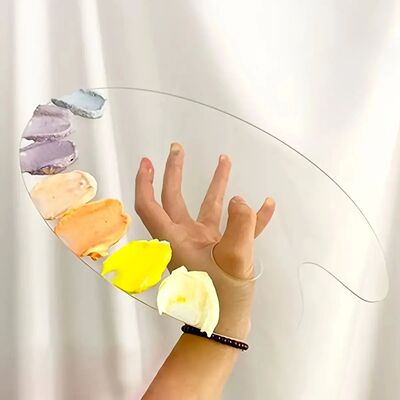 1Pcs Transparent Palette Acrylic Palette Fine Arts Oil Paint