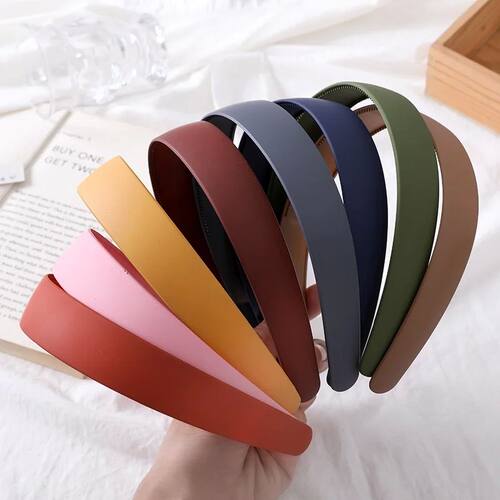 Korean Fashion Color Hair band Versatile Wide Edge pure colo