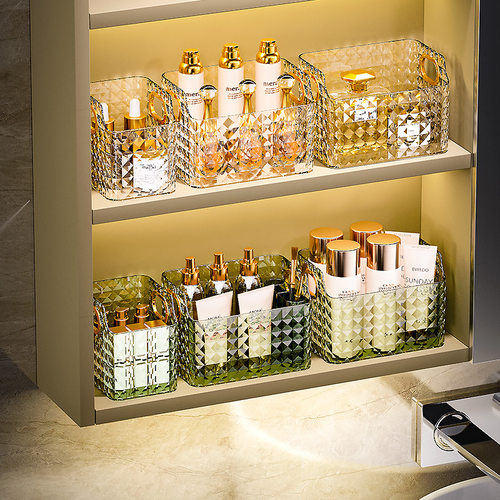 Mirror cabinet storage box - Bathroom transparent storage bo