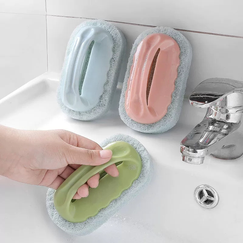 Household handle cleaning brush Sponge wipe kitchen brush