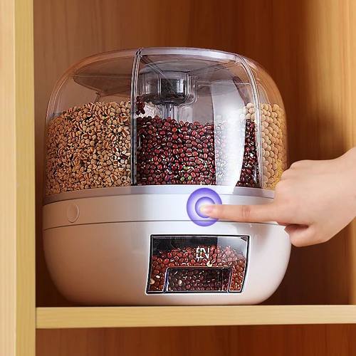 360 Degree Rotating Rice Dispenser Sealed Dry Cereal Grain B