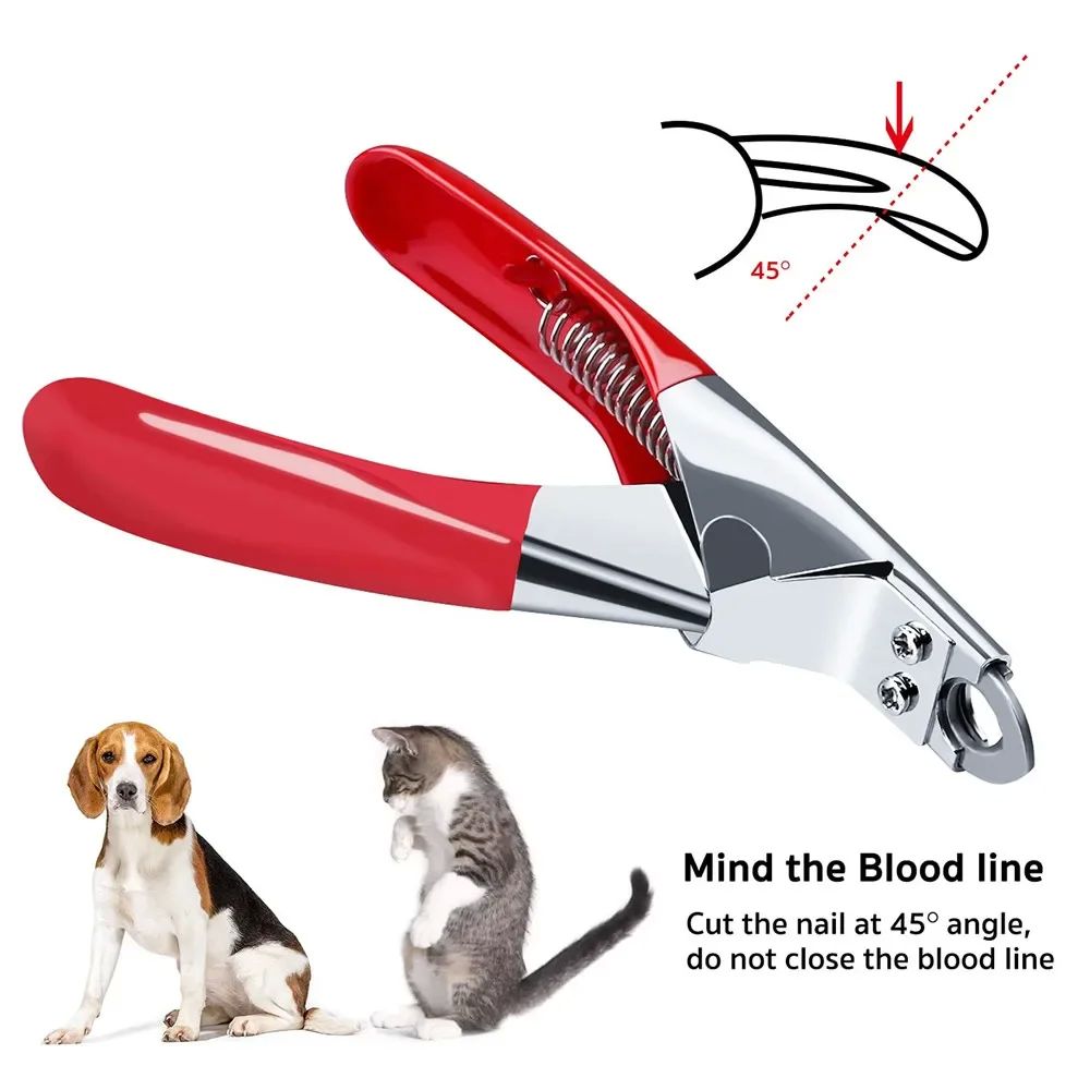 Dog Cat Nail Clipper Stainless Steel Pet Toes Cutter Scissor