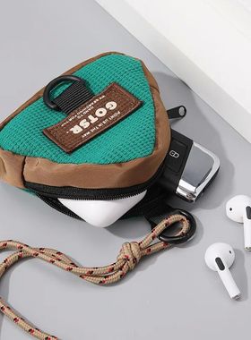 Triangular key bag coin purse halter bag trendy brand storag