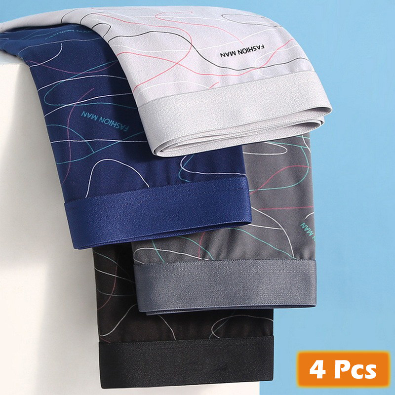 4pcs mens panties underwear letter line boxers mi
