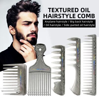 5 Pcs Wide Teeth Anti-static and heat-resistant hairdressing