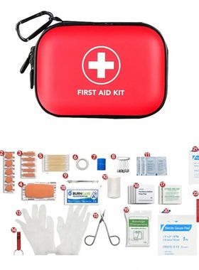 104pcs Emergency First Aid Kit Versatile Protable First Aid