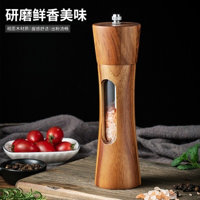 Grinder Acacia Black Pepper Grinding Bottle